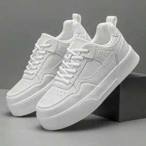 Men's Mid Top White Sneakers